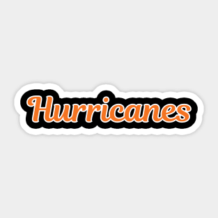 Hurricanes Script Sticker